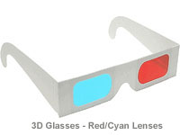 3D Glasses - Red/Cyan