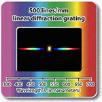 Diffraction Gratings Slides - Linear 500 line/mm